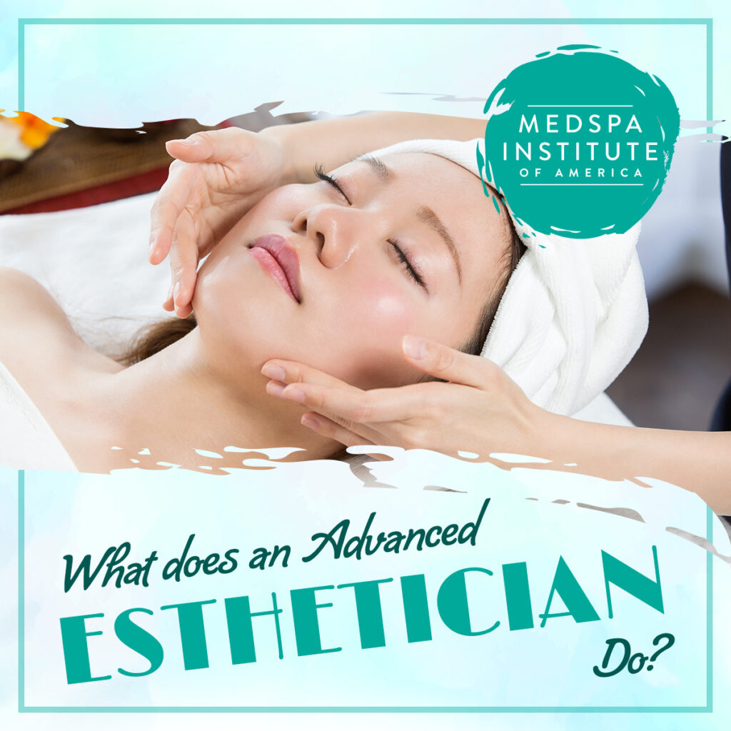 "what does an advanced esthetician do?" woman getting a facial
